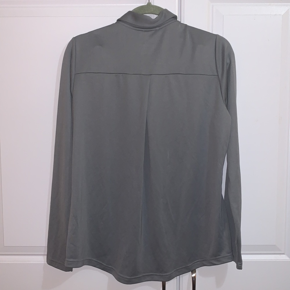 NWT Adidas Gray Golf Long Sleeve Polo Shirt Large - Picture 2 of 5